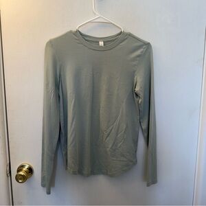 lululemon athletica Light Sage Crewneck Long Sleeve Top